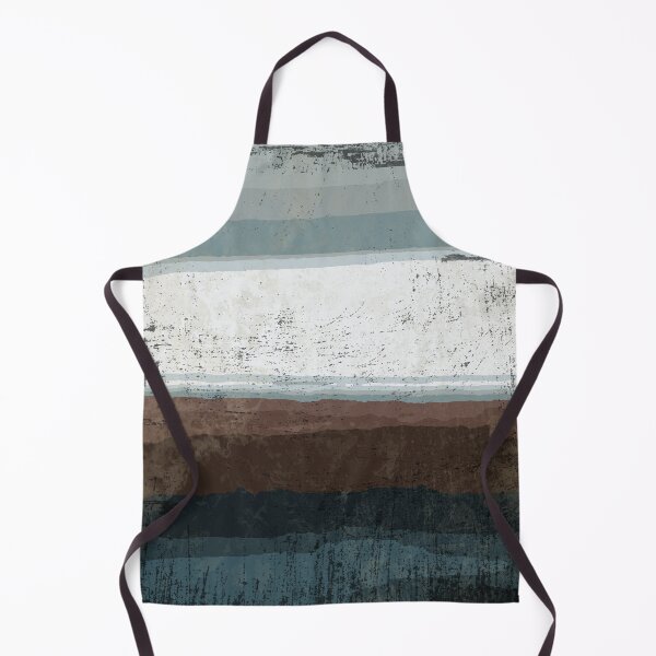 Item preview, Brown, turquoise, abstract, colored strip, worn pop, abstract Watercolor designed and sold by Collagedream.