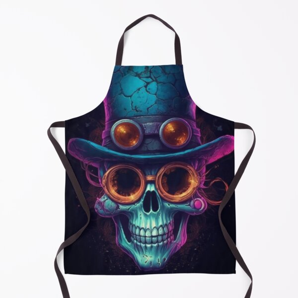 Item preview, Whimsical Psychedelic Skull Madhatter Graphic Design V.19 designed and sold by Pexelpanoramas.