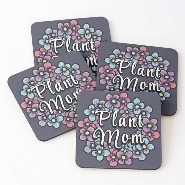 Item preview, Cute Plant Mom with Pretty Floral Wreath in Pink Purple and Blue designed and sold by AloraDawnEve.