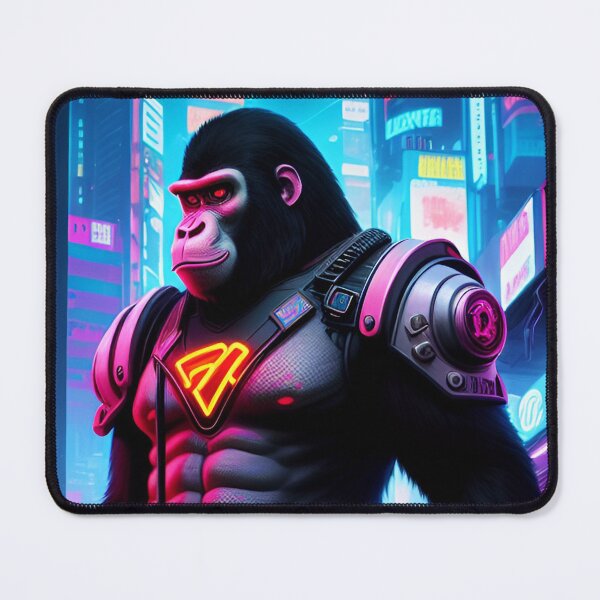 Item preview, Cyberpunk Ape Futuristic Art designed and sold by CyberArtWorld.