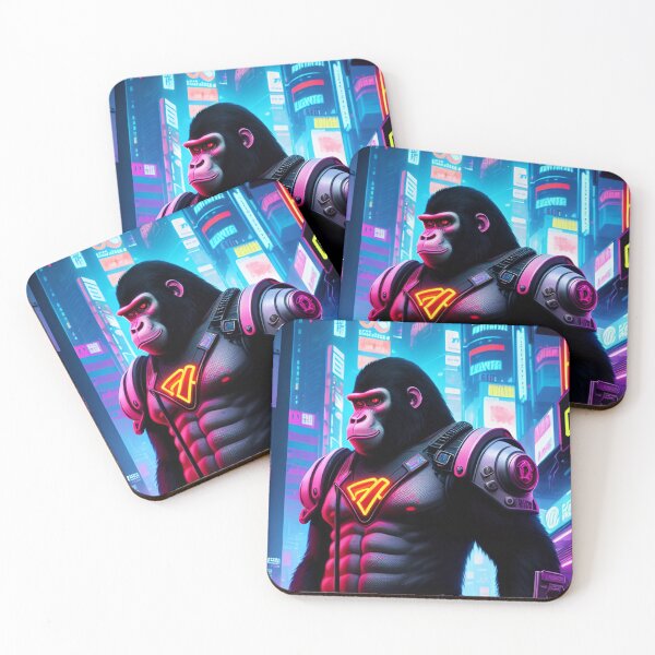 Item preview, Cyberpunk Ape Futuristic Art designed and sold by CyberArtWorld.
