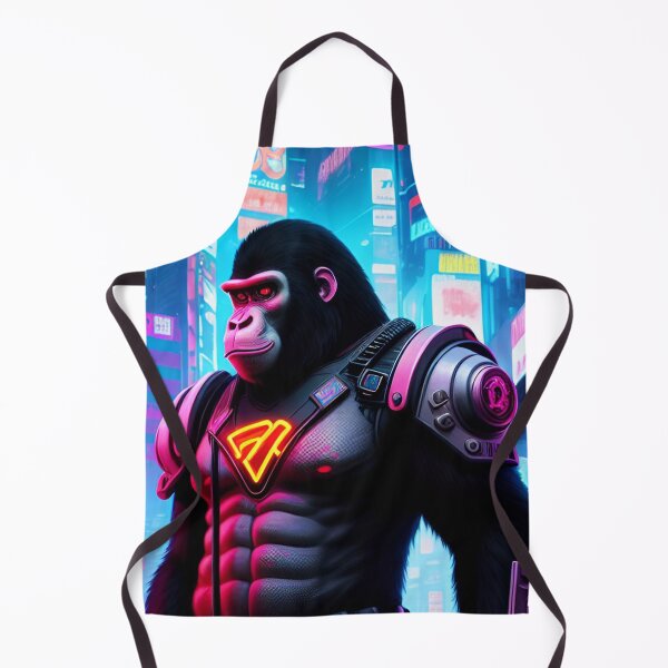 Item preview, Cyberpunk Ape Futuristic Art designed and sold by CyberArtWorld.
