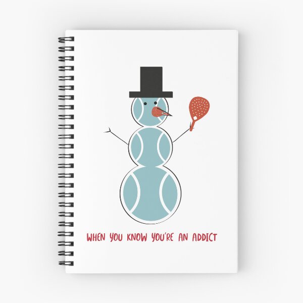 Item preview, Funny Padel Addict Snowman designed and sold by whyitsme.