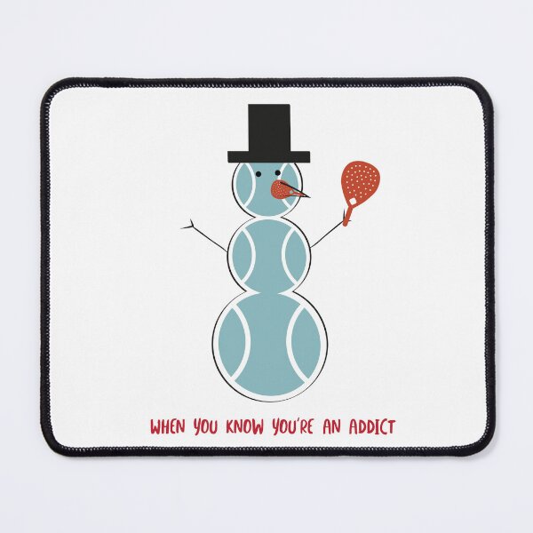 Item preview, Funny Padel Addict Snowman designed and sold by whyitsme.