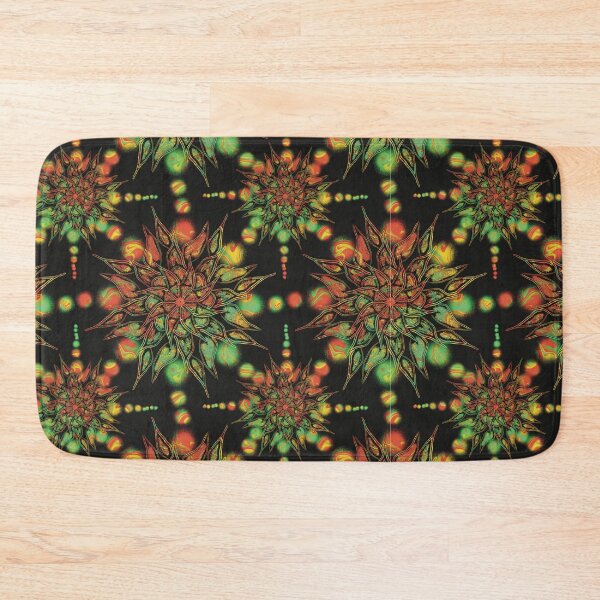 Artikelvorschau, Rasta-Mandala-Blumenmuster entworfen und verkauft von Jsamdesigns.