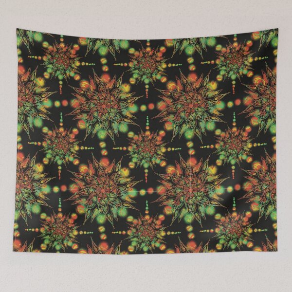 Artikelvorschau, Rasta-Mandala-Blumenmuster entworfen und verkauft von Jsamdesigns.