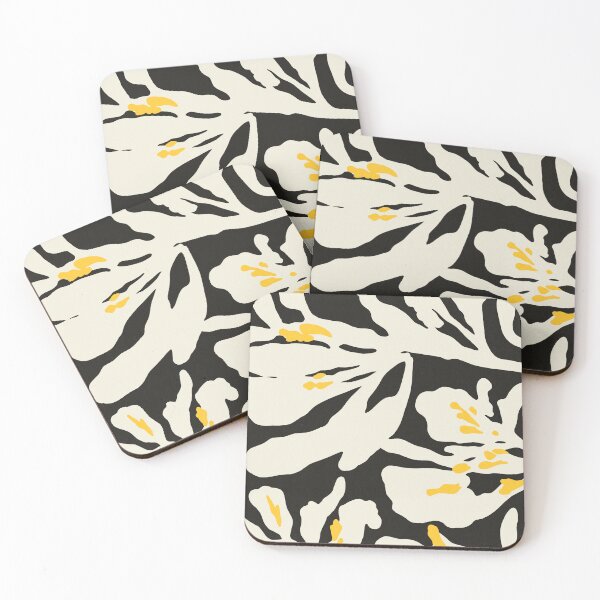 Item preview, Matisse Inspired Floral Monochrome Abstract designed and sold by trajeado14.