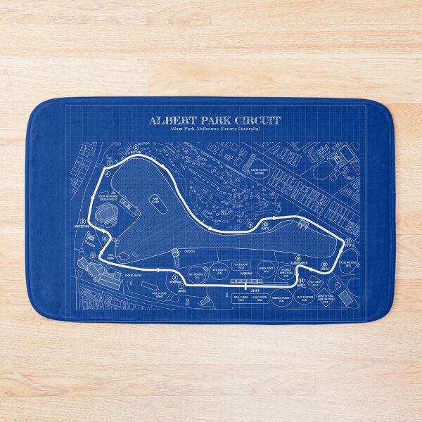 Item preview, Albert Park Circuit (Blueprint) designed and sold by BGALAXY.