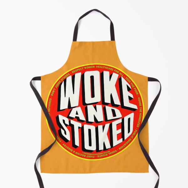 Artikelvorschau, PMD00716 Progressive Movement Designs lustiges Woke and Stoked-Design zeigt, dass Sie aufgewacht sind und progressive politische Ziele für progressive Demokraten und Unabhängige sowie Anhänger von Bernie Sanders unterstützen entworfen und verkauft von ProgressiveLeft.