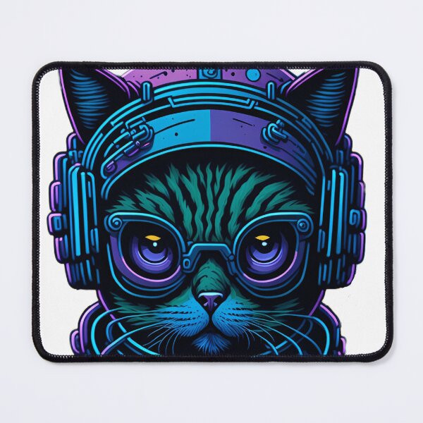 Item preview, Colourful Graffiti Space Cat designed and sold by ArtsyWishesShop.
