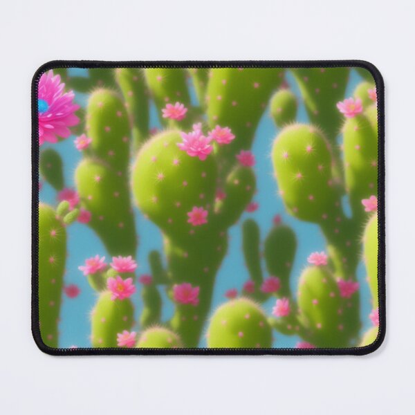 Item preview, Cacti in Bloom: Seamless Pink Flowered Cactus Pattern designed and sold by GrumpGoose.