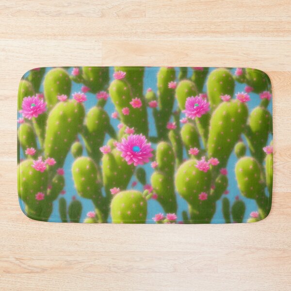 Item preview, Cacti in Bloom: Seamless Pink Flowered Cactus Pattern designed and sold by GrumpGoose.