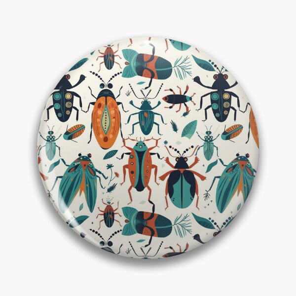 Item preview, Beetle and bug seamless pattern. designed and sold by AusraB.