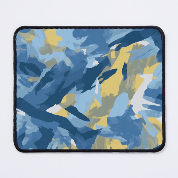 Item preview, Blue and Yellow Brush Camouflage designed and sold by DaniGirls.