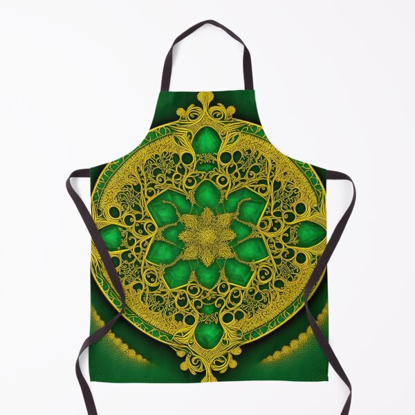 Item preview, Mandala Emerald Green Gold Filigree Cross Gems Mandalas Emerald Green Gold Filigree Gems - Mandalas designed and sold by internlvisions.