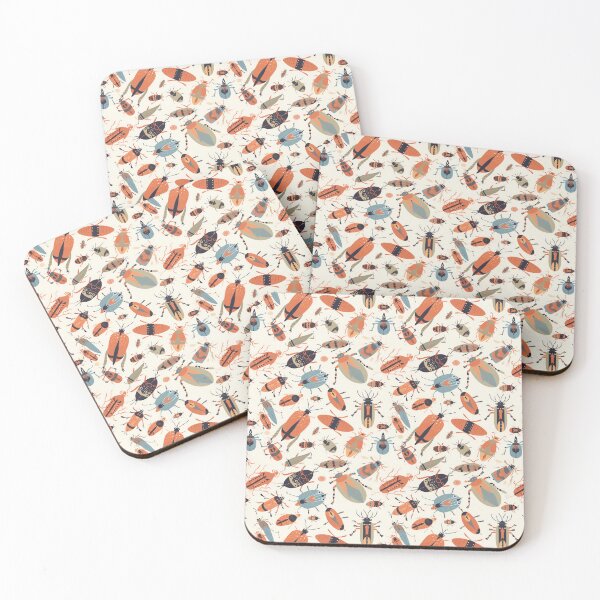 Item preview, Beetle and bug seamless pattern. designed and sold by AusraB.