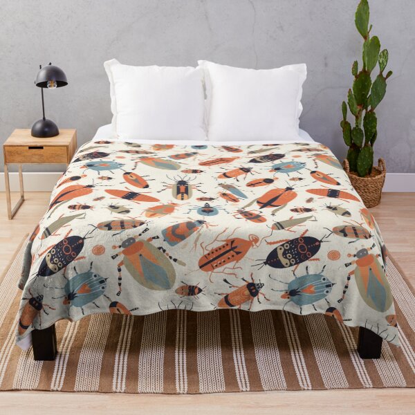 Item preview, Beetle and bug seamless pattern. designed and sold by AusraB.