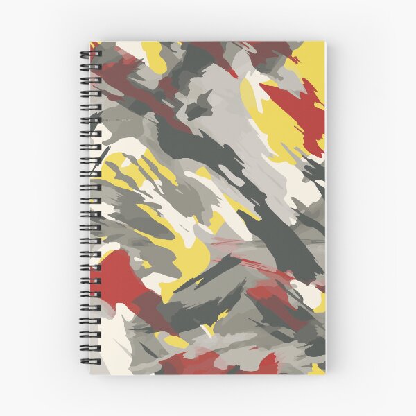 Item preview, Red Grey and Yellow Brush Camouflage designed and sold by DaniGirls.