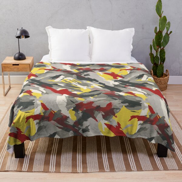 Item preview, Red Grey and Yellow Brush Camouflage designed and sold by DaniGirls.