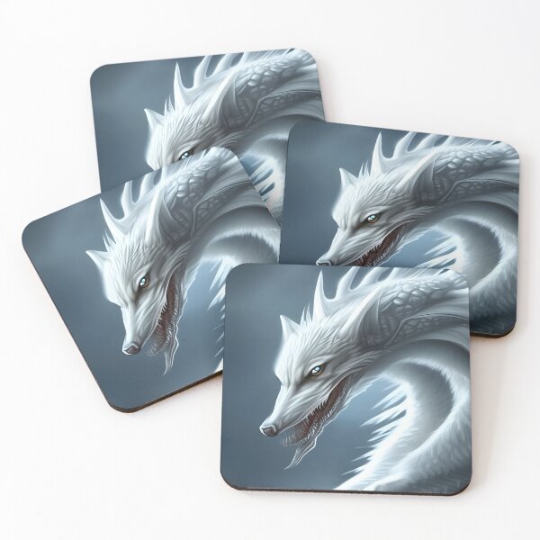 Item preview, White dragonwolf designed and sold by GothicRubette.
