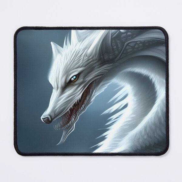 Item preview, White dragonwolf designed and sold by GothicRubette.