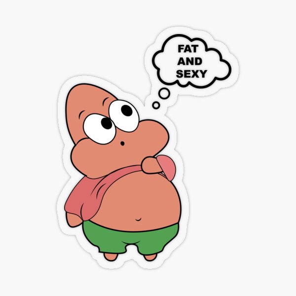 Patrick Star Transparent Stickers for Sale