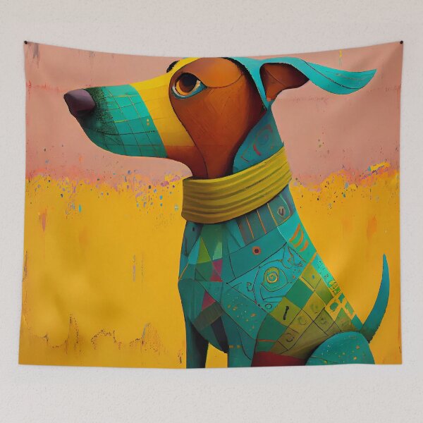 Item preview, Dog : Contemporary Digital Illustration designed and sold by MTJ-Mushrooms.