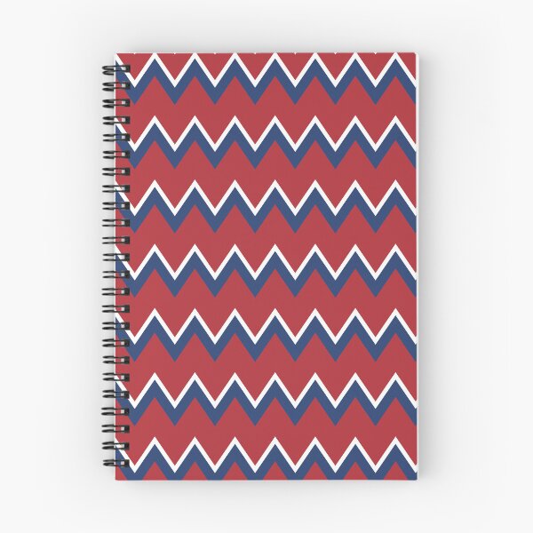 Artikelvorschau, Blauer und roter Chevron entworfen und verkauft von HalamoDesigns.
