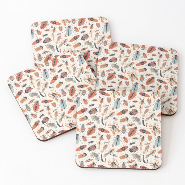 Item preview, Beetle and bug seamless pattern. designed and sold by AusraB.