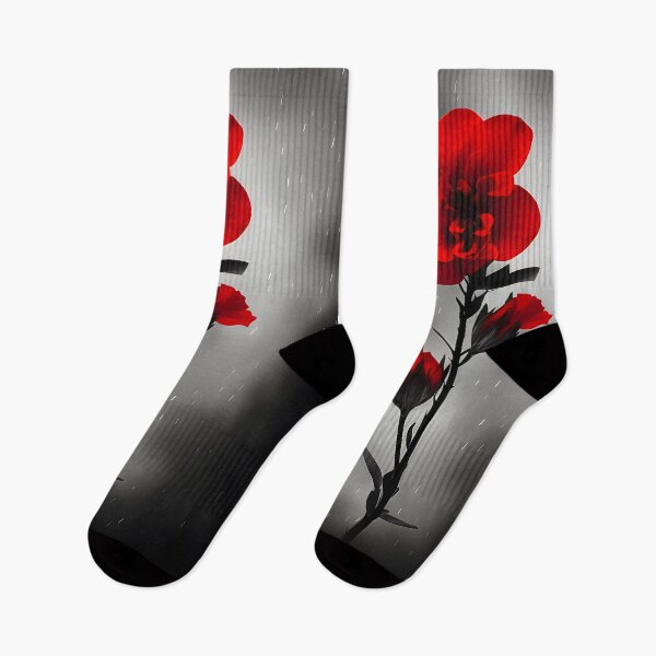 Item preview, Scarlet Blooms in Snow designed and sold by atangerprints.