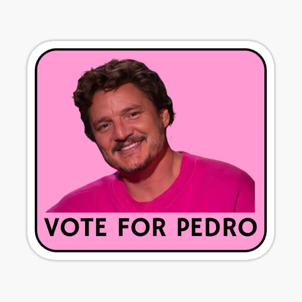 Vote For Pedro Pascal Pink 100% Cotton Tote Bag – Poetic Betty UK