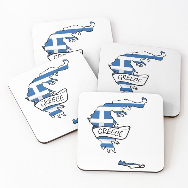 Item preview, Greece Map with Flag designed and sold by ninoni.