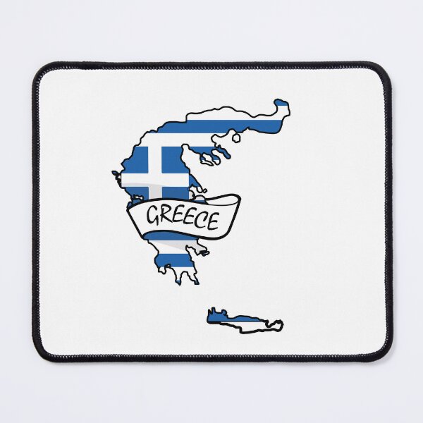 Item preview, Greece Map with Flag designed and sold by ninoni.