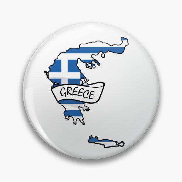 Item preview, Greece Map with Flag designed and sold by ninoni.
