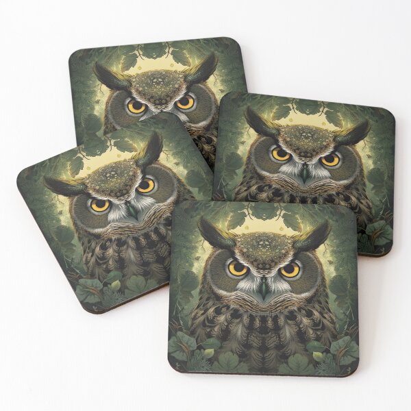 Item preview, Geraldine the great horned owl designed and sold by snowyowls.
