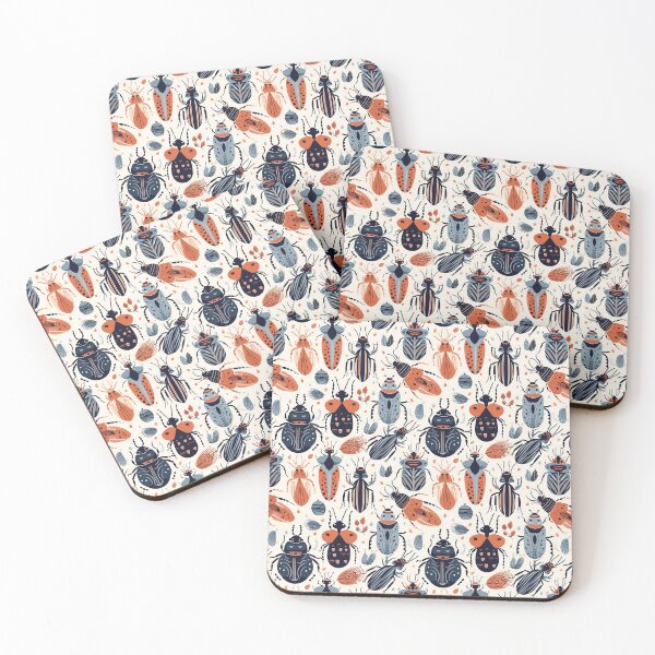 Item preview, Beetle and bug seamless pattern. designed and sold by AusraB.