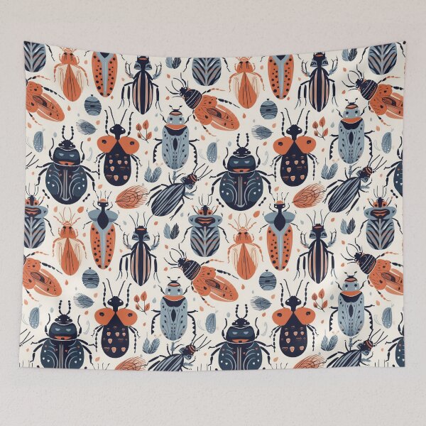 Item preview, Beetle and bug seamless pattern. designed and sold by AusraB.