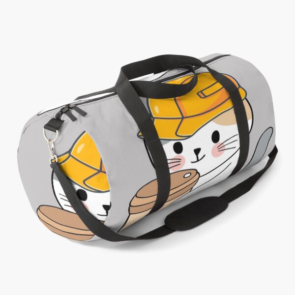 Item preview, A cat with hardhat having a coffee designed and sold by The-Blue-Feline.