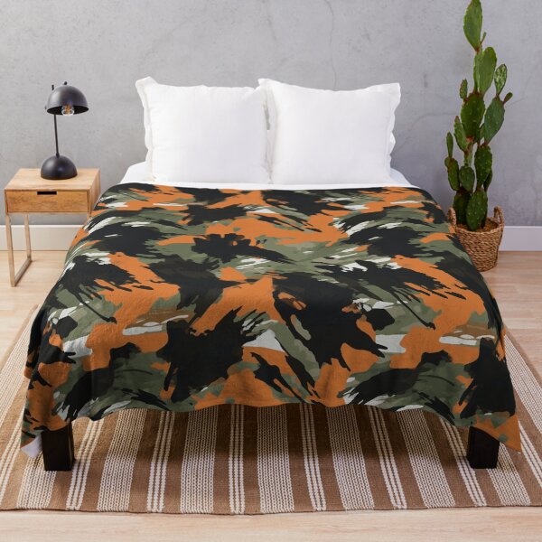 Item preview, Black and Orange Brush Camouflage designed and sold by DaniGirls.