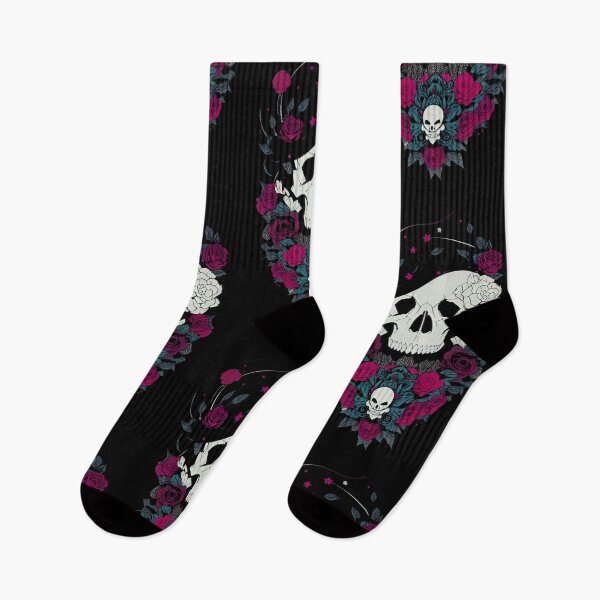 Item preview, Skulls And Roses Dark Grunge Vibes designed and sold by pixxiesart.