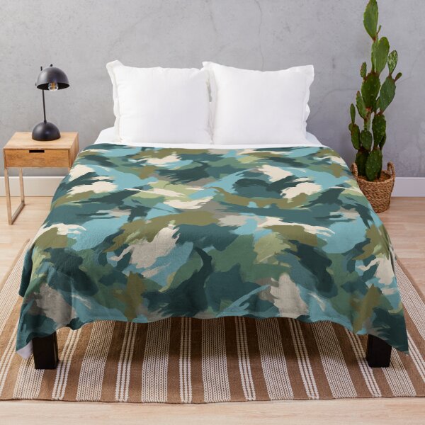 Item preview, Green and Blue Brush Camouflage designed and sold by DaniGirls.