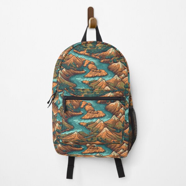 Item preview, Cartoon Mountain River Pattern designed and sold by polonuim210.