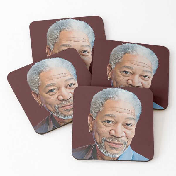 Item preview, The Iconic Morgan Freeman: A Realistic Cartoon Tribute designed and sold by CartoonStarsStd.