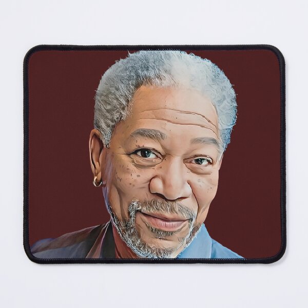 Item preview, The Iconic Morgan Freeman: A Realistic Cartoon Tribute designed and sold by CartoonStarsStd.