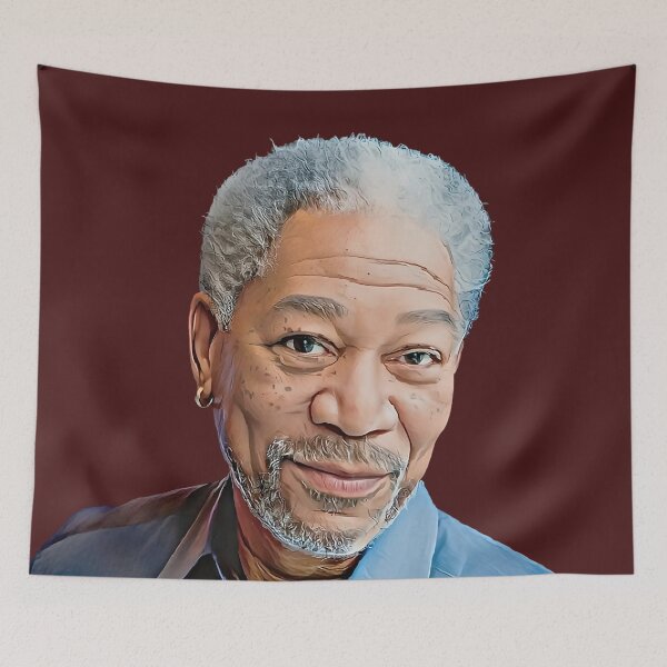 Item preview, The Iconic Morgan Freeman: A Realistic Cartoon Tribute designed and sold by CartoonStarsStd.