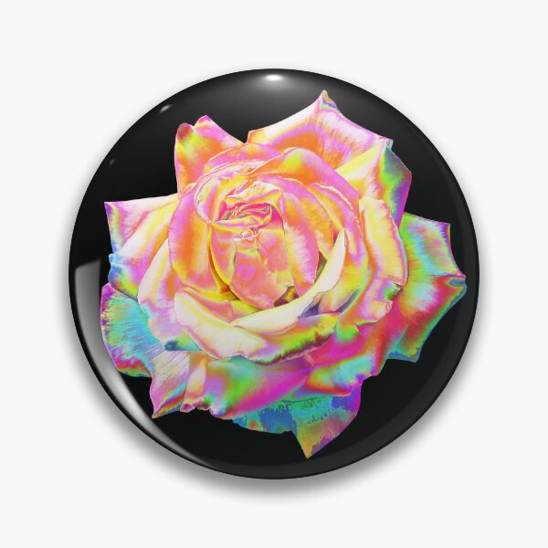Item preview, Iridescent Holographic Rainbow Pastel Rose Flower designed and sold by Deborah Camp.