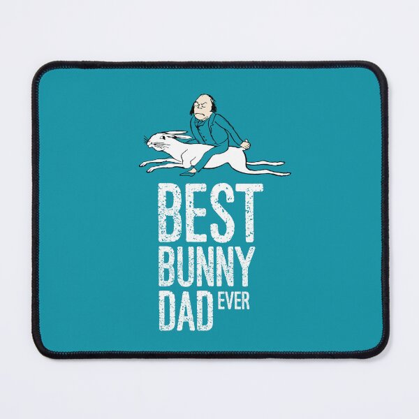 Item preview, Best Bunny Dad Ever With Man Riding Rabbit Edward Lear Vintage Illustration designed and sold by Zazizu.