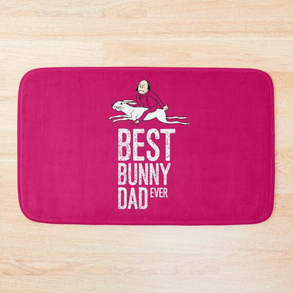 Item preview, Best Bunny Dad Ever With Man Riding Rabbit Edward Lear Vintage Illustration designed and sold by Zazizu.