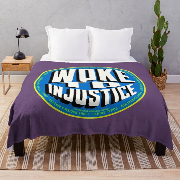 Item preview, PMD00720 Progressive Movement Designs Woke to Injustice design shows you are woke and support progressive policy goals for progressive Democrats and Independents and Bernie Sanders supporters designed and sold by ProgressiveLeft.