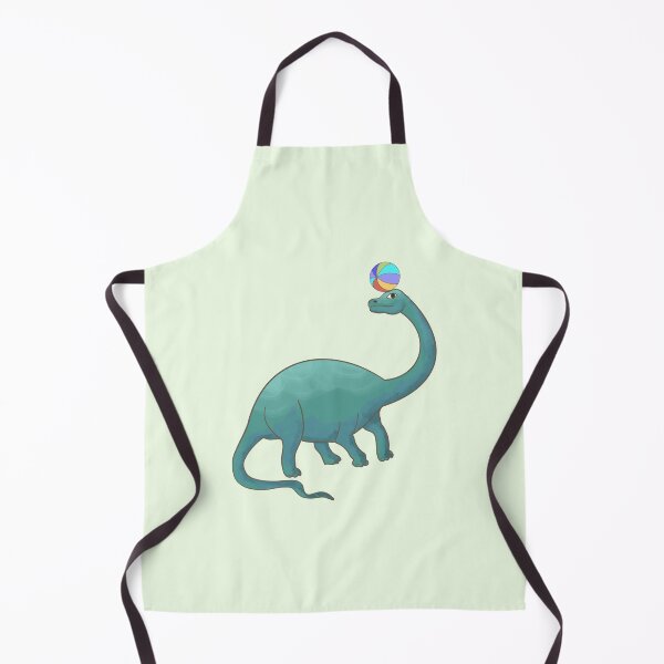 Item preview, Cute Brontosaurus Playing with a Beach Ball designed and sold by Andreea Dumez.